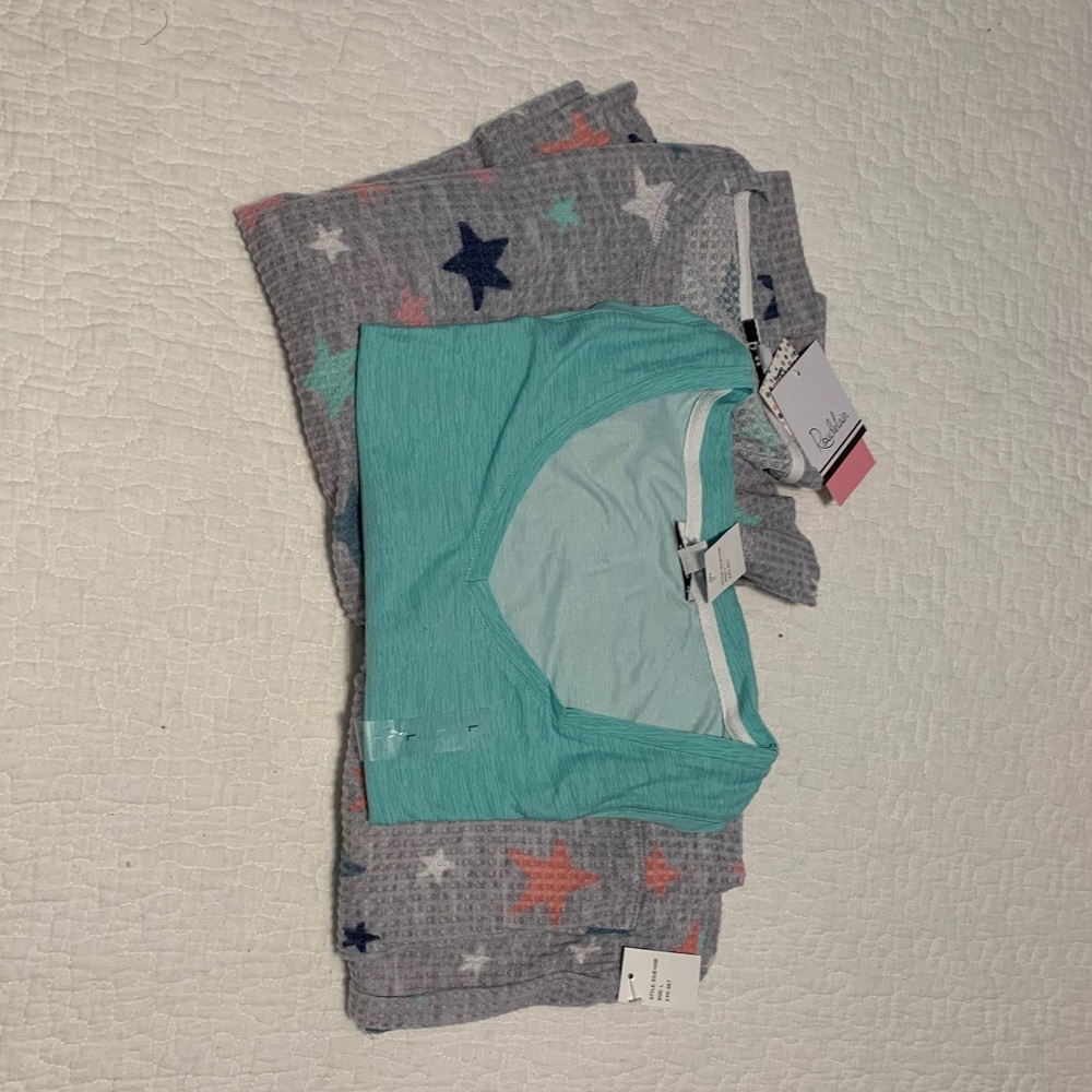 NWT Roudelain Fuzzy Luxe 3pc Pajama Set